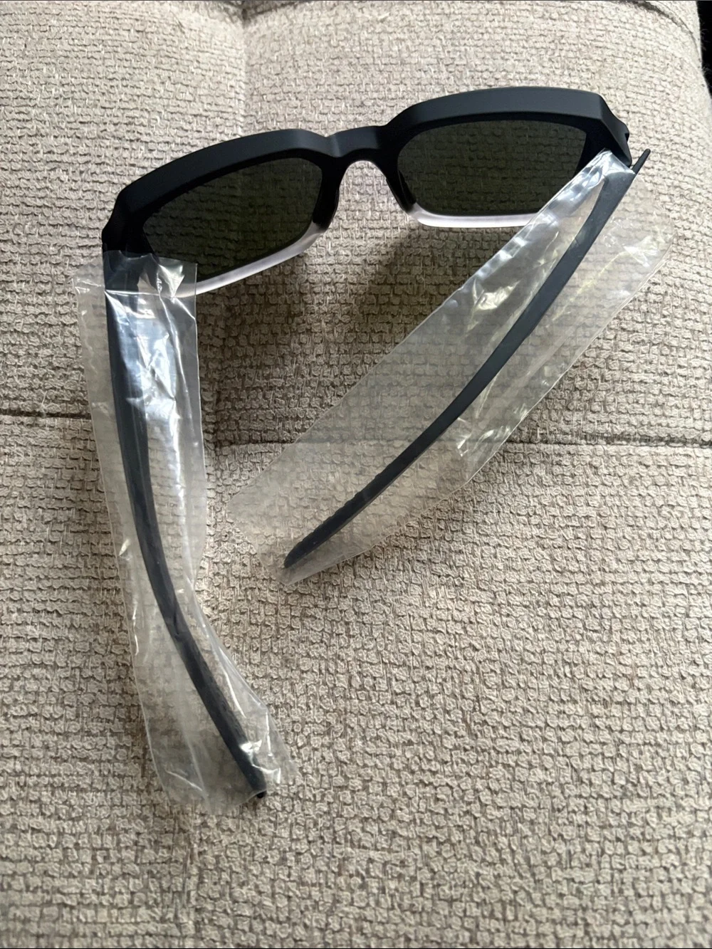 NWT 100% Ridley Sunglasses in SOFT TACT FADE BLACK - BLUE MULTILAYER MIRROR